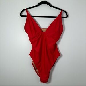 J. Crew Women’s Red One Piece Swimsuit Size 14